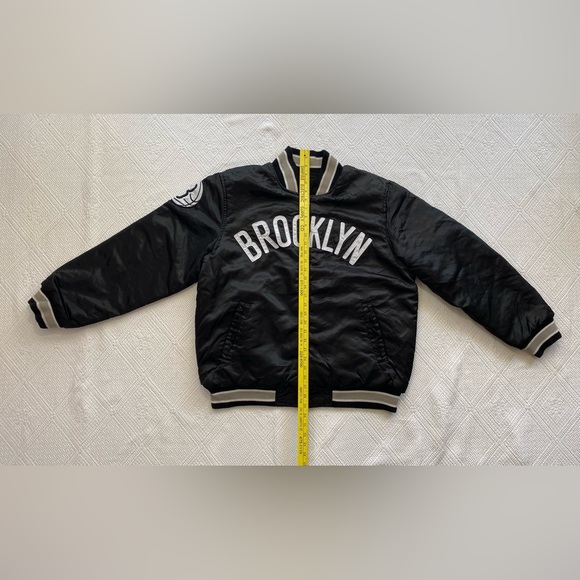 Reversible NBA G III sports by Carl Banks Brooklyn New York Nets bomber jacket - Picture 7 of 12